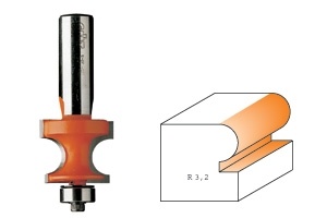 Profilfräs m kull. d25,4 r4,75