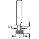 Nyckelhålsfräs d9,5 d4,8 b9,5