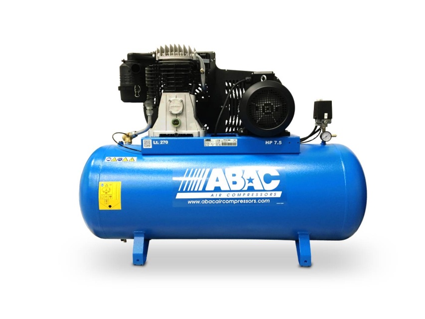 Kolvkompressor - 200L tankvolym - 7.5 Hk motor -stationär - modell: PRO ABAC B6000