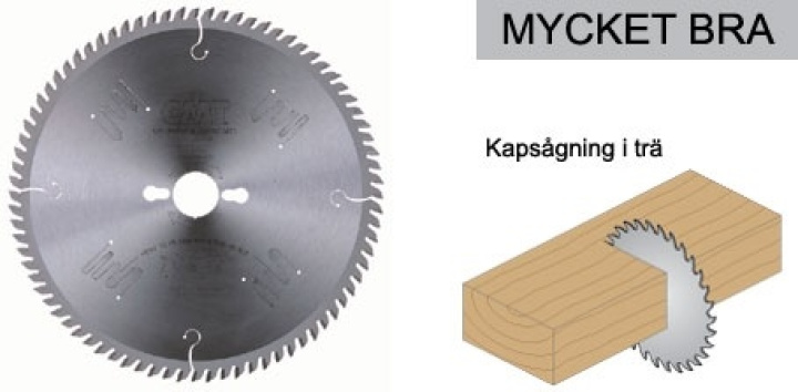 Kap/girsågklinga d250 z60 d30 i gruppen Maskiner / Snickerimaskiner / Övriga maskiner / Sågklingor hos Kristers Möbler Maskin AB (14459)