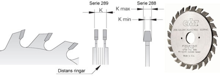 Ritsklinga rak d120 z12+12 d20 i gruppen Maskiner / Snickerimaskiner / Övriga maskiner / Sågklingor hos Kristers Möbler Maskin AB (14512)