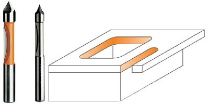 Glasöppningsfräs d6 i19 l64 s6 i gruppen Maskiner / Metallmaskiner / Slipmaskiner / Övrigt hos Kristers Möbler Maskin AB (15037)