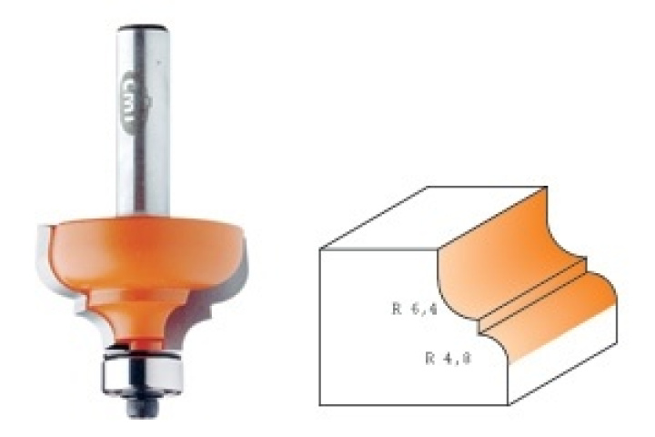 Profilfräs d35 r6,4/4,8 s6 i gruppen Maskiner / Metallmaskiner / Slipmaskiner / Övrigt hos Kristers Möbler Maskin AB (15091)