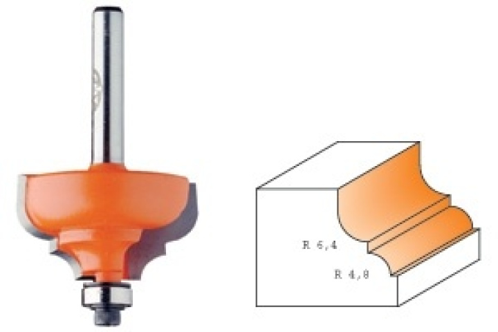 Profilfräs d28,7 r4 s6 i gruppen Maskiner / Metallmaskiner / Slipmaskiner / Övrigt hos Kristers Möbler Maskin AB (15093)