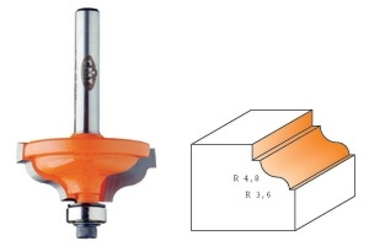 Profilfräs d34,2 r4,8/3,6 s6 i gruppen Maskiner / Metallmaskiner / Slipmaskiner / Övrigt hos Kristers Möbler Maskin AB (15098)