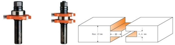 Skivnotfrässats d47,6 i19 s12 i gruppen Maskiner / Metallmaskiner / Slipmaskiner / Övrigt hos Kristers Möbler Maskin AB (15256)