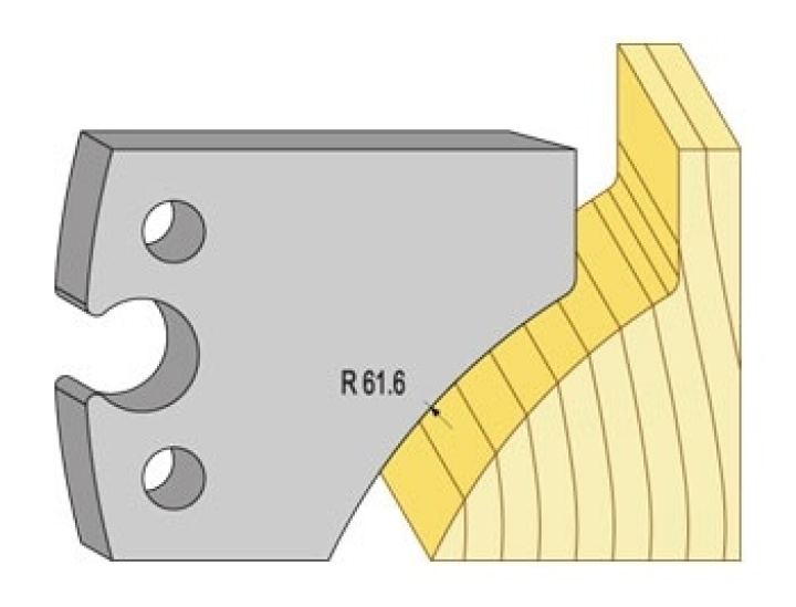 Profil rundpelare 40mm 2/4 i gruppen Maskiner / Metallmaskiner / Slipmaskiner / Övrigt hos Kristers Möbler Maskin AB (15834)