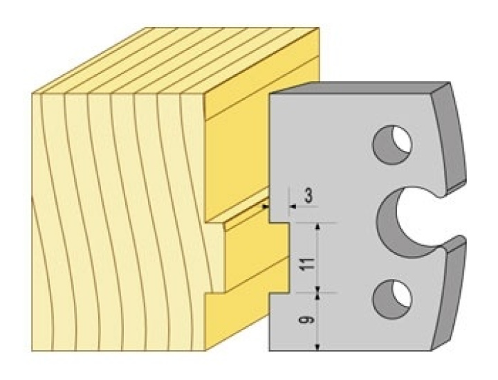 Profil rundpelare 40mm 3/4 i gruppen Maskiner / Metallmaskiner / Slipmaskiner / Övrigt hos Kristers Möbler Maskin AB (15835)