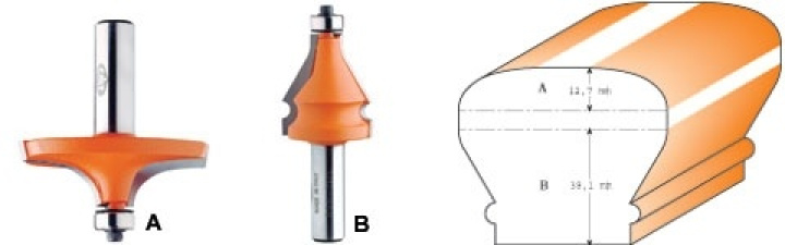 Profilfräs a m kull d63,5 s12 i gruppen Maskiner / Metallmaskiner / Slipmaskiner / Övrigt hos Kristers Möbler Maskin AB (16171)