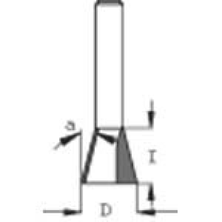 Sinkfräs g14 d12,7 b12,7 d8 i gruppen Maskiner / Metallmaskiner / Slipmaskiner / Övrigt hos Kristers Möbler Maskin AB (16632)