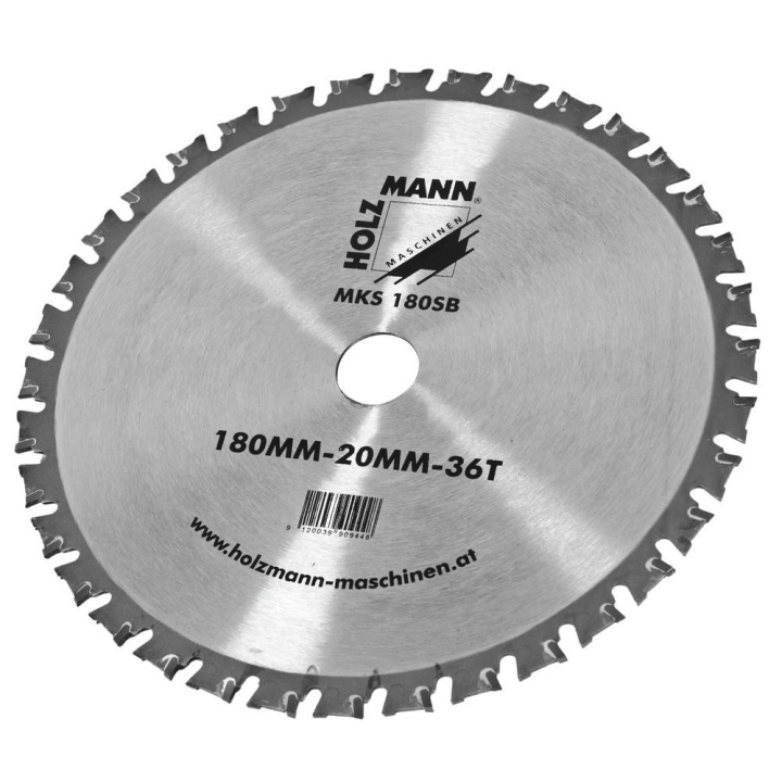 Sågklinga TCT diam mått 180 sågning för metall vikt 0.6 kg modell MKS180SB i gruppen Maskiner / Metallmaskiner / Sågmaskiner hos Kristers Möbler Maskin AB (33826)