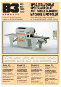 Målerimaskin B3-800 dubbelautomatisk sprutmaskin målar 4 sidor