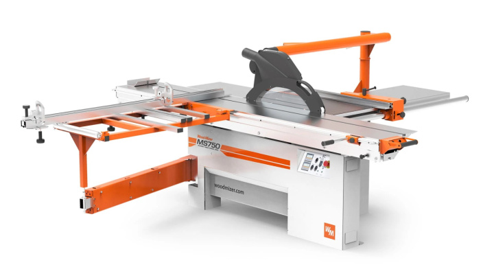 Panelsåg Justersåg MS750 med justerbord slaglängd 3100mm, med digital dataläsare. i gruppen Maskiner / Snickerimaskiner / Skivsågar hos Kristers Möbler Maskin AB (MS750EH7SW2A)